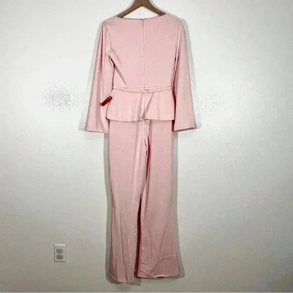 NWT Mac Duggal Pink Jumpstuit